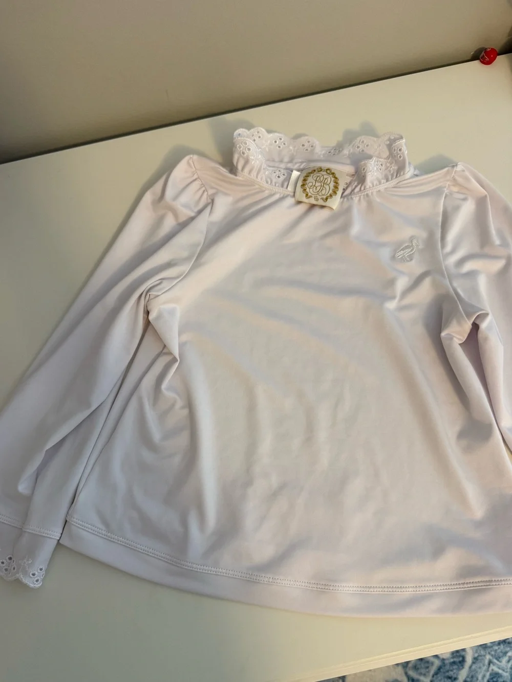TBBC The Beaufort Bonnet Company Winnie's Wave Spotter Swim Shirt Size 5 Eyelet